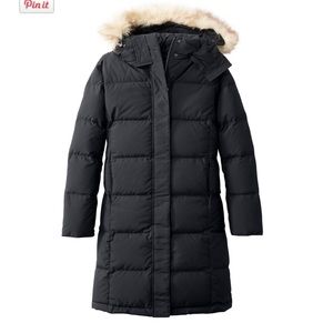 L.L. Bean Ultrawarm Down Coat, Three Quarter Length